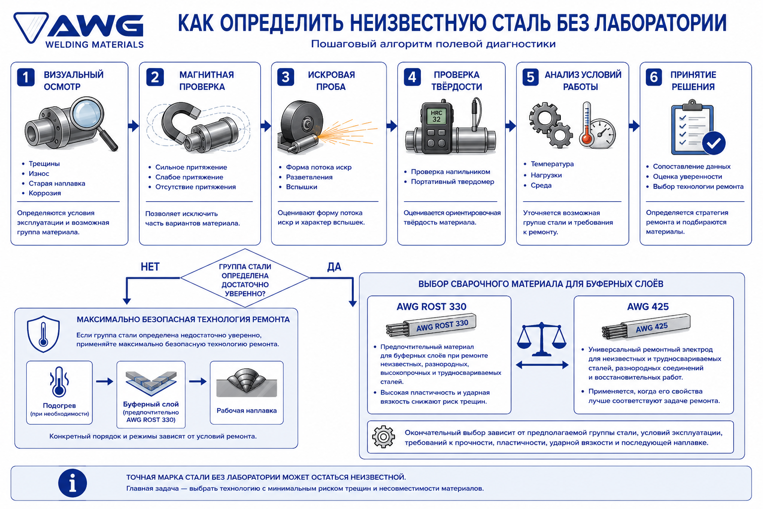 Как определить неизвестную сталь без лаборатории
